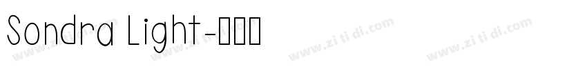 Sondra Light字体转换
